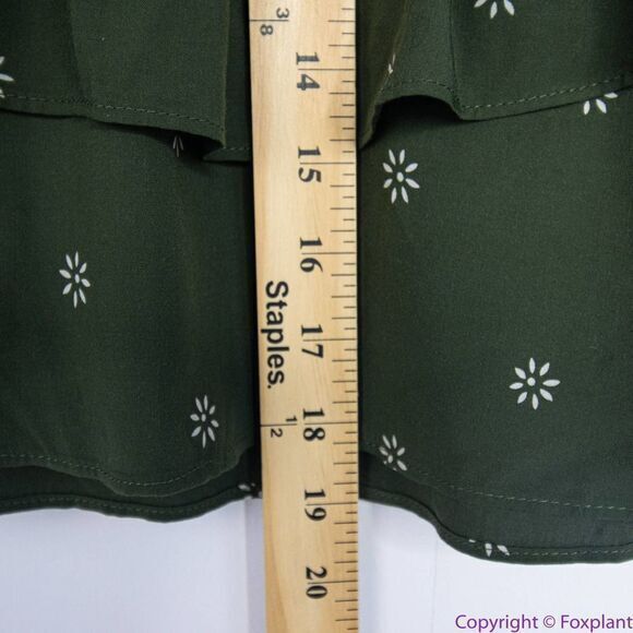 NEW Madewell Pull-On Ruffle Tiered Mini Skirt in Dot Daisies, S‎ - Picture 9 of 16